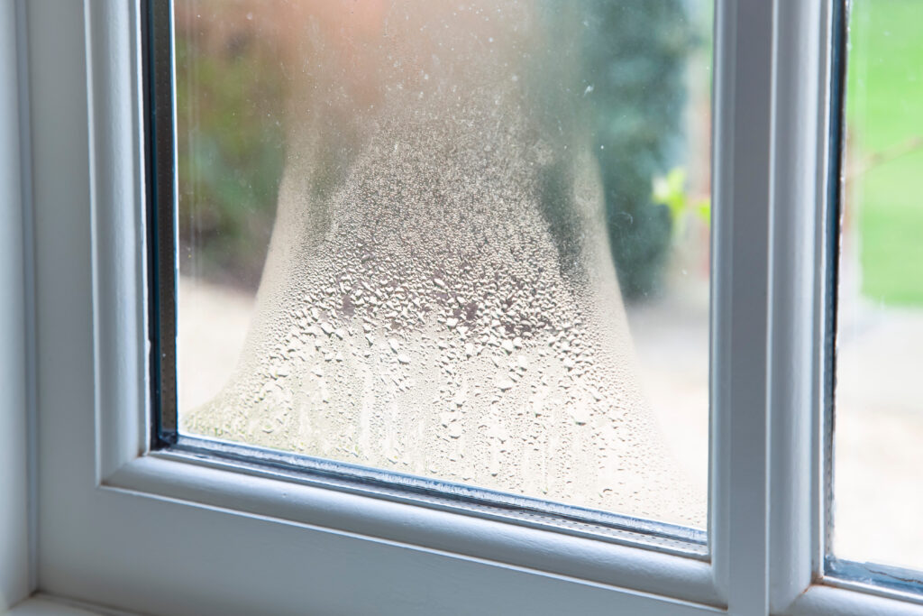 Window condensation could mean it is time to replace them.